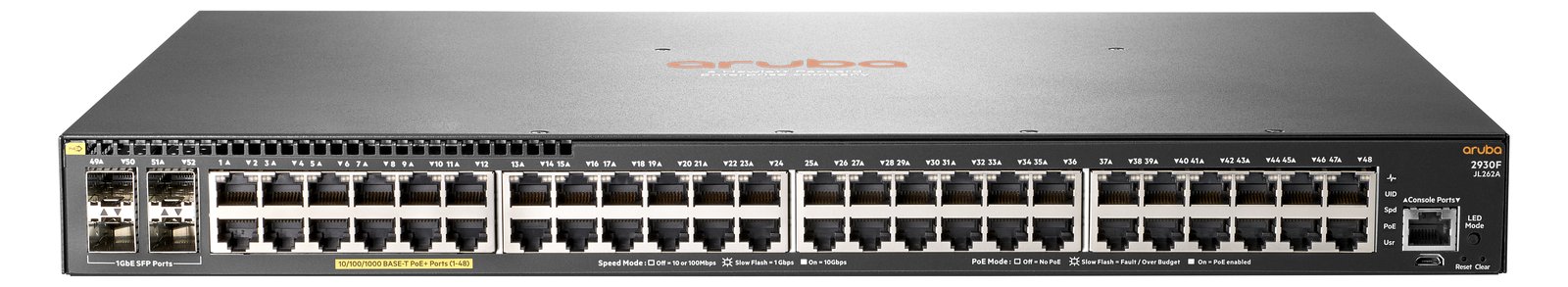 HPE Aruba 2930F 48G PoE+ 4SFP - Switch - L3 - managed - 48 x 10/100/1000 (PoE+) von LumaTech