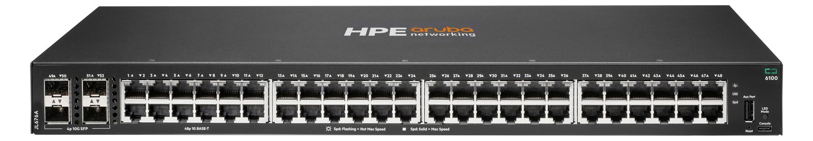 HPE Aruba 6100 48G 4SFP+ Switch - Switch - managed