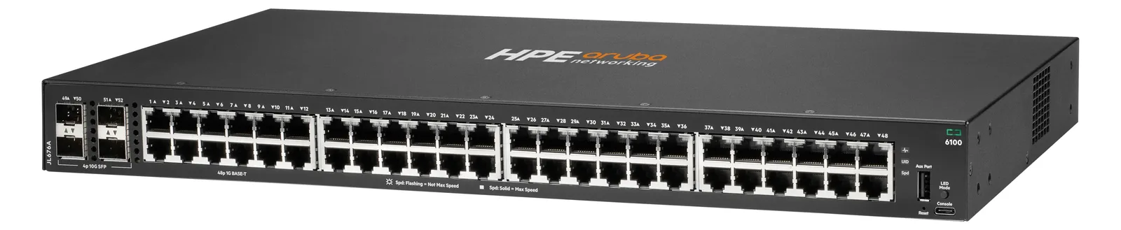 HPE Aruba 6100 48G 4SFP+ Switch - Switch - managed, Ansicht 2