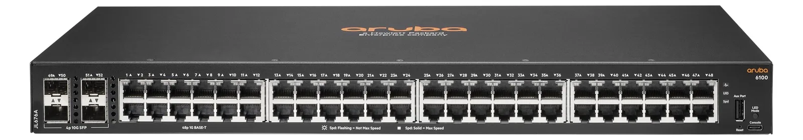 HPE Aruba 6100 48G 4SFP+ Switch - Switch - managed, Ansicht 3