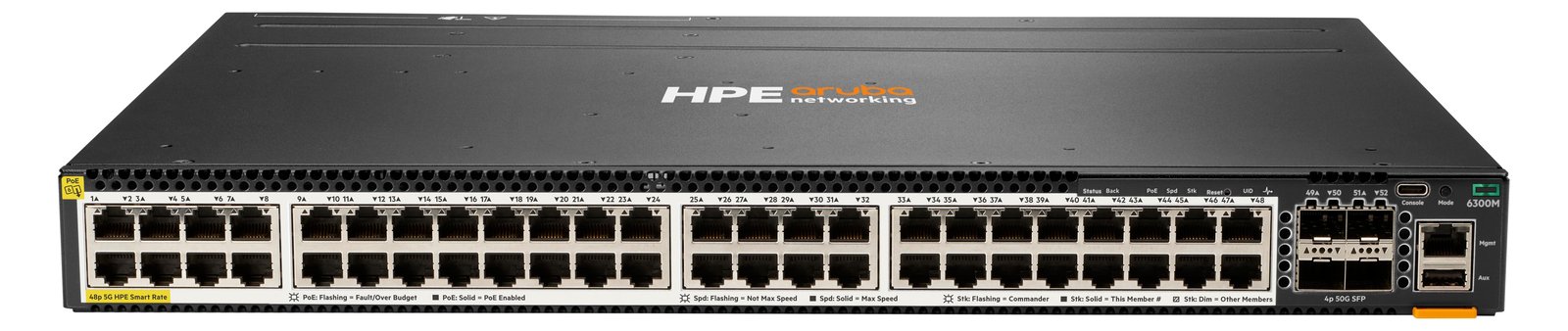 HPE Aruba 6300M - Switch - L3 - managed - 48 x 100/1000/2.5G/5G (PoE+)