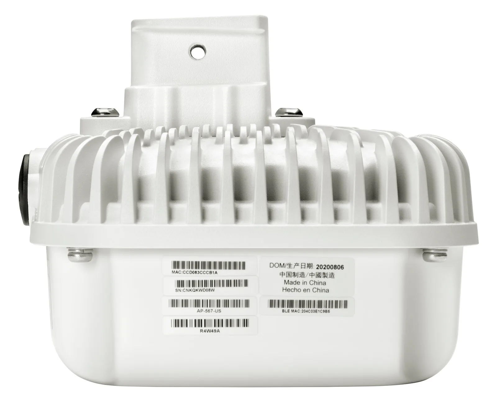 HPE Aruba AP-565 (RW) - Accesspoint - ZigBee, Bluetooth, Wi-Fi 6, Ansicht 3