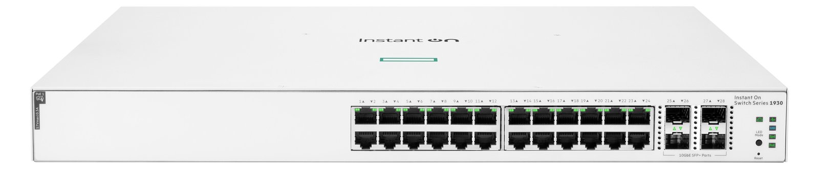 HPE Aruba Instant On 1930 24G Class4 PoE 4SFP/SFP+ 370W Switch - Switch - L3 - managed - 24 x 10/100/1000 (PoE)