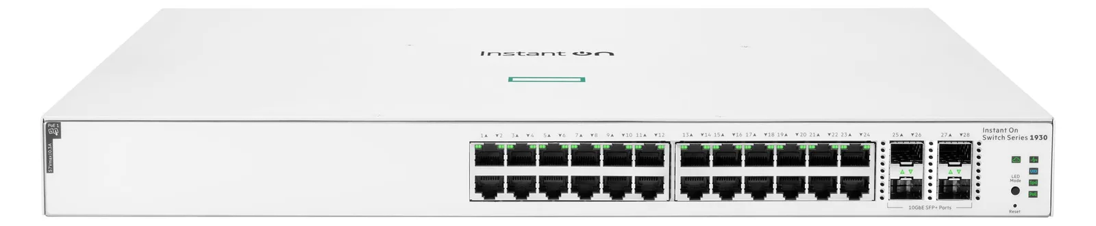 HPE Aruba Instant On 1930 24G Class4 PoE 4SFP/SFP+ 370W Switch - Switch - L3 - managed - 24 x 10/100/1000 (PoE), Ansicht 3