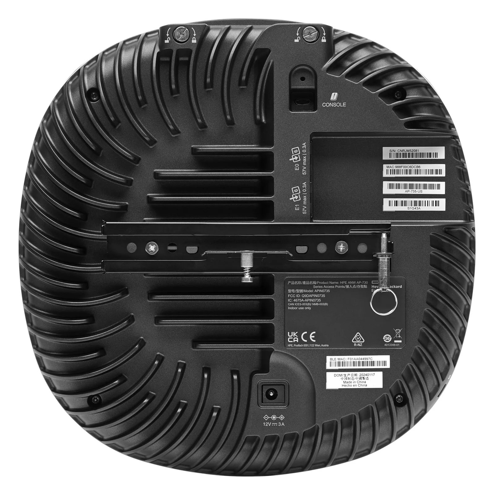 HPE Networking AP-735 RW Tri Radio 2x2 Wi-Fi 7 Internal Antennas Campus Access, Ansicht 2