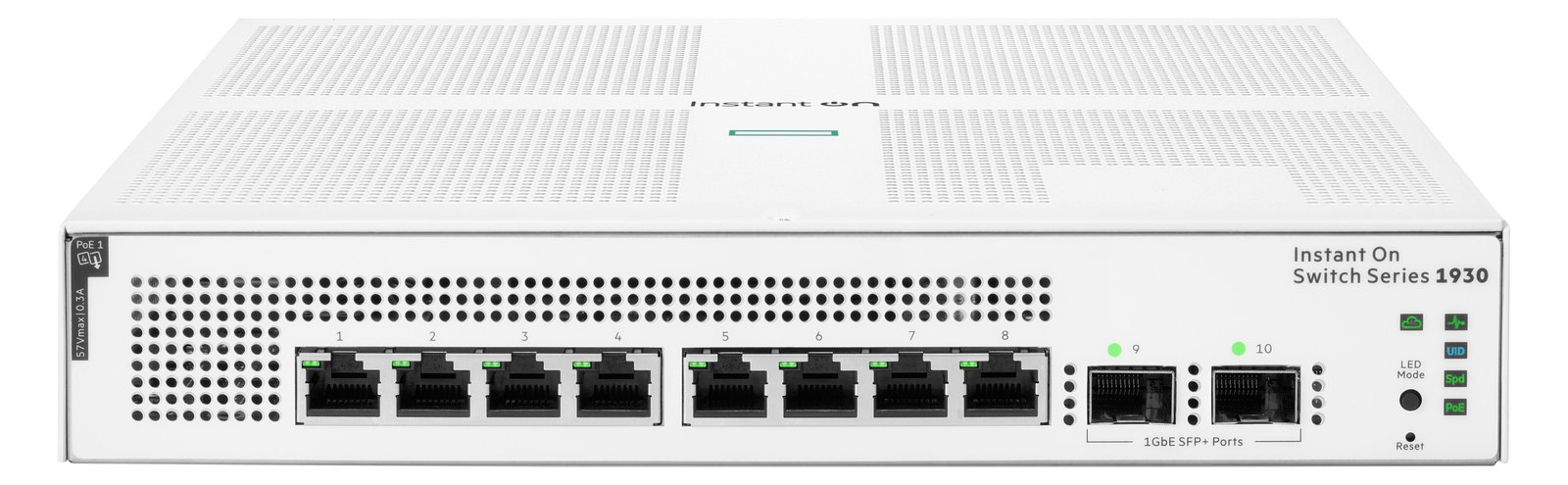 HPE Networking Instant On 1930 8G Class4 PoE 2SFP 124W Switch - Switch - L2+ - managed - 8 x 10/100/1000 (PoE+) von LumaTech