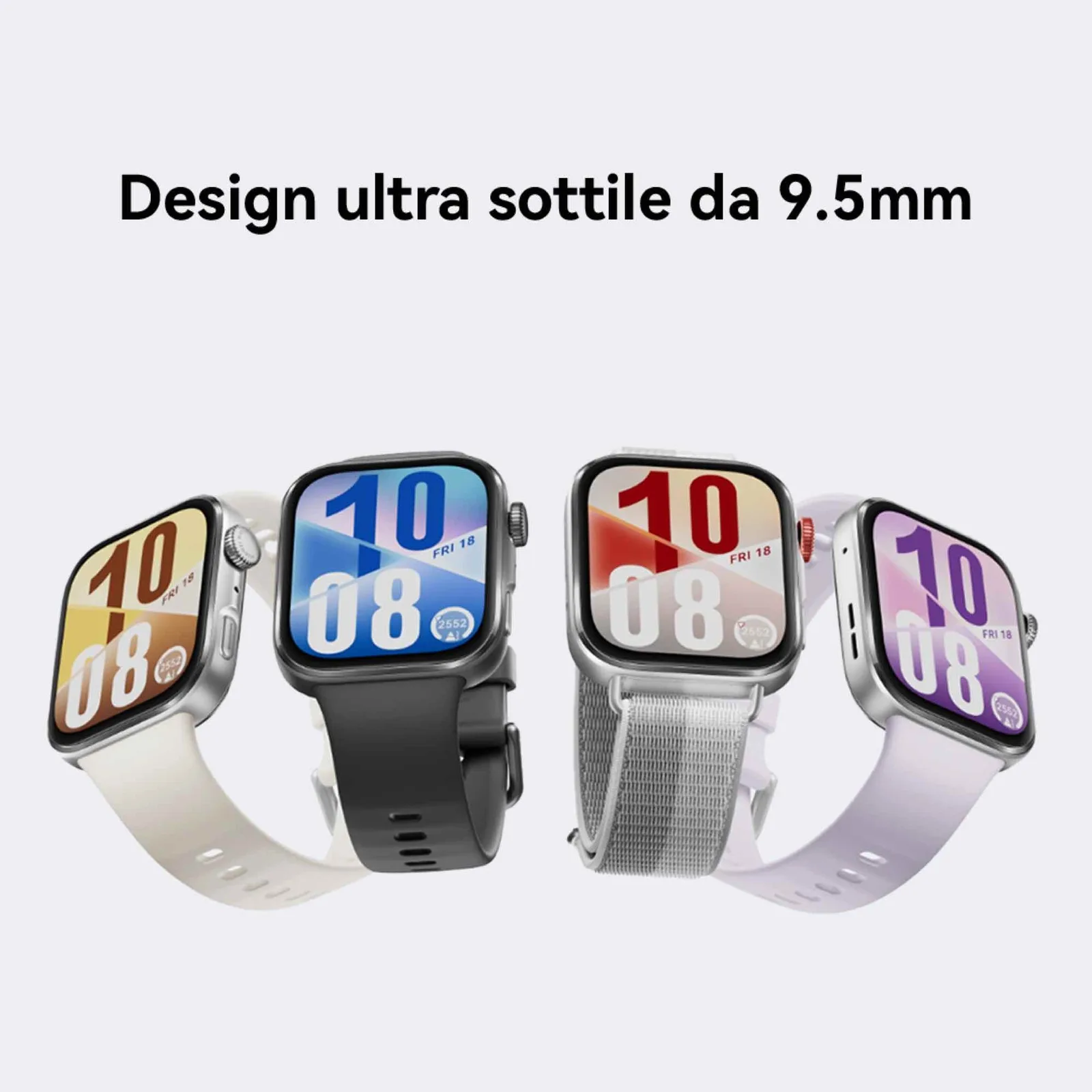 Huawei Watch Fit 4 - Aluminiumlegierung - intelligente Uhr mit Riemen - weiß - Handgelenk: 130-210 mm - Anzeige 1.82, Ansicht 2