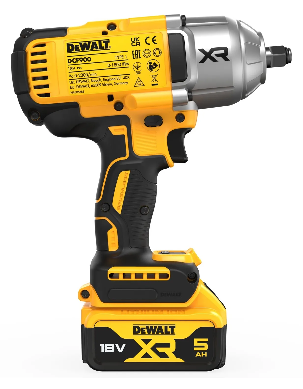 DeWalt DCF900P2T Akku-Schlagschrauber inkl. Koffer + 2 Akkus 5.0Ah, Ansicht 4