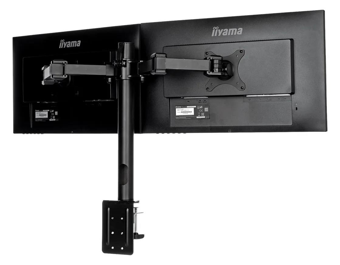 Iiyama DS1002C-B1 - Befestigungskit - für 2 Monitore (einstellbarer Arm), Ansicht 4
