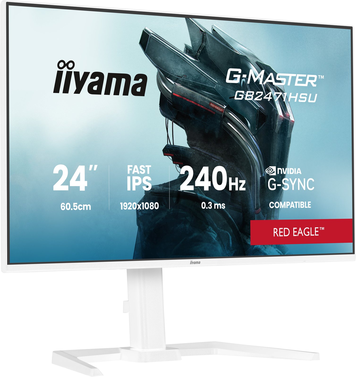 Iiyama GB2471HSU-W1 24 FHD IPS - Flachbildschirm (TFT/LCD) - 61 cm