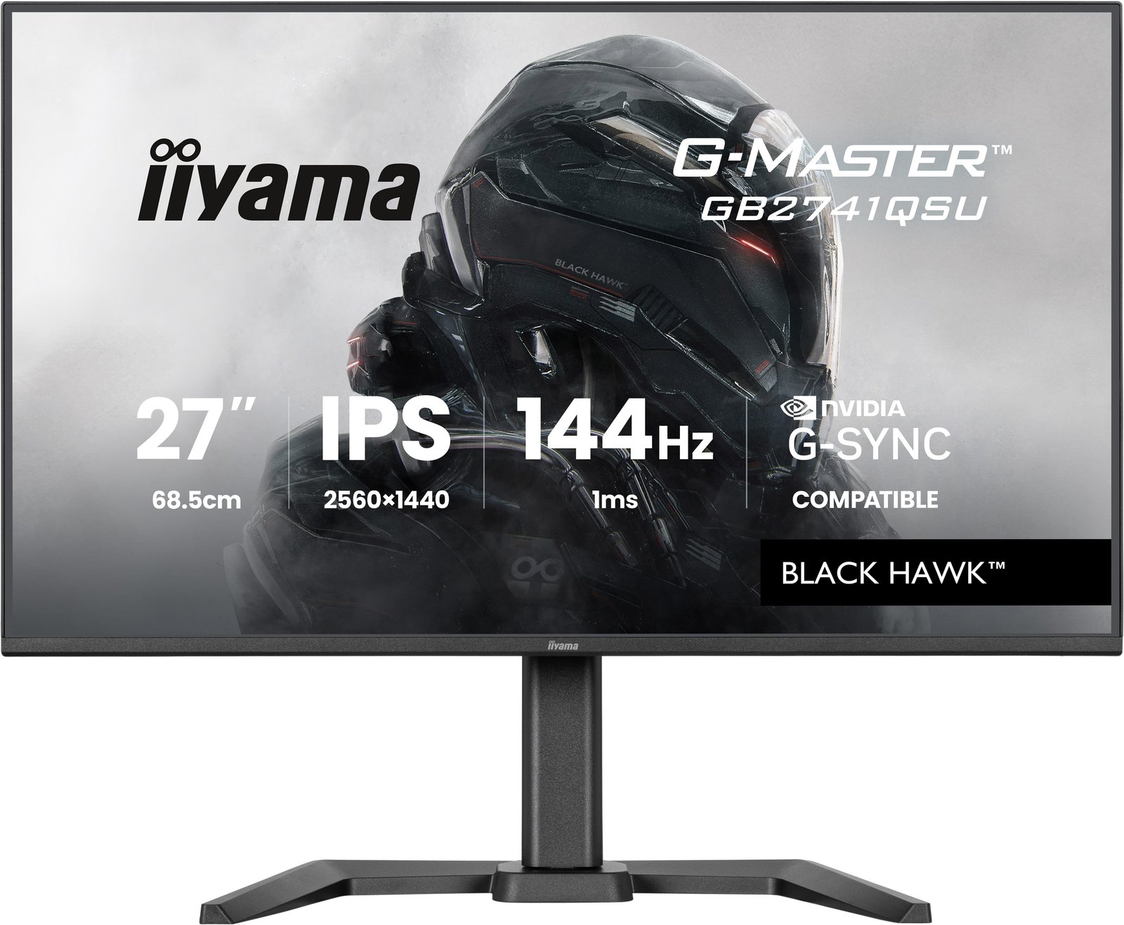Iiyama G-MASTER Black Hawk GB2741QSU-B1 - LED-Monitor - Gaming - 68.6 cm (27)