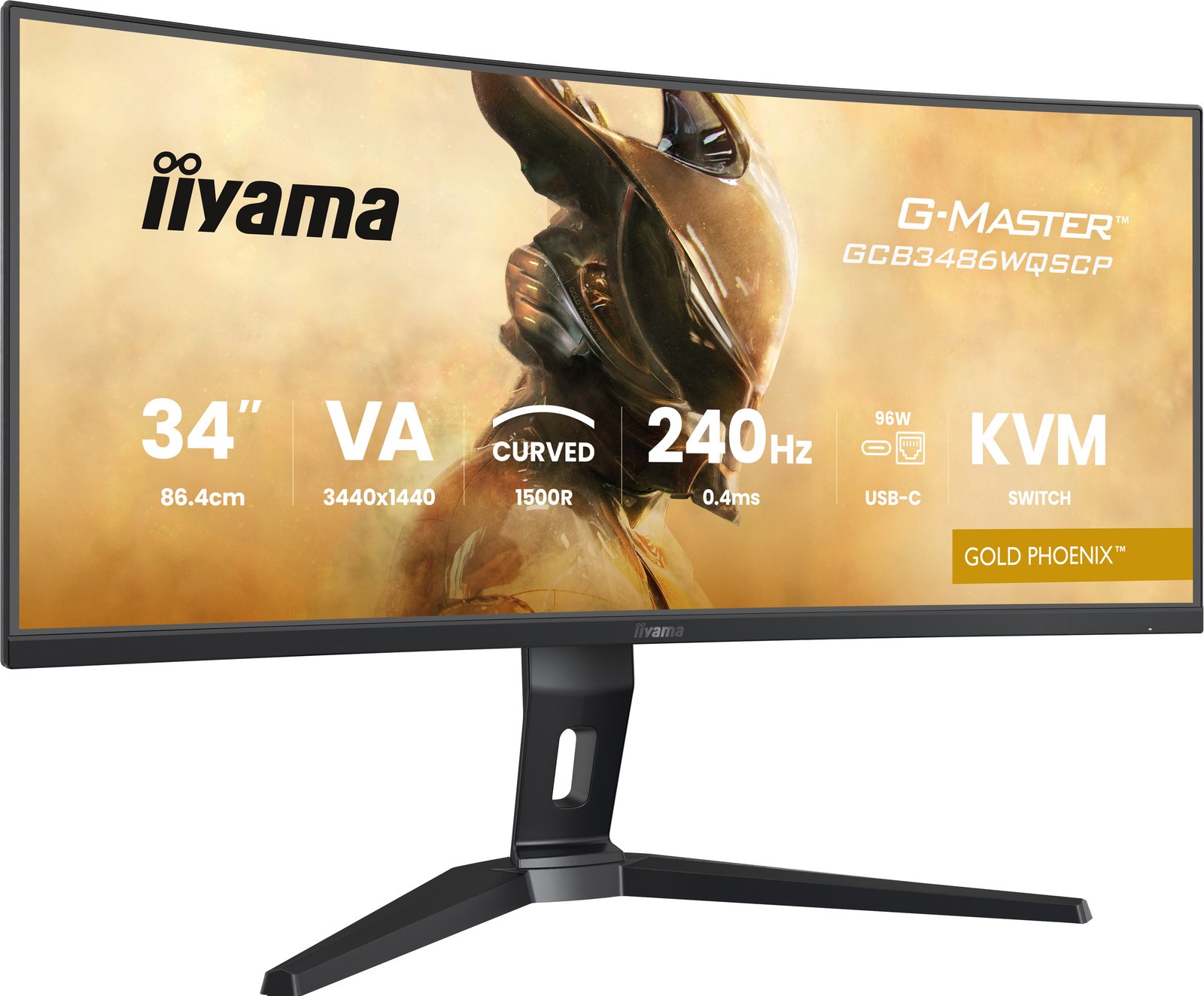 Iiyama G-MASTER Gold Phoenix GCB3486WQSCP-B1 - LED-Monitor - Gaming - gebogen - 86.4 cm (34)