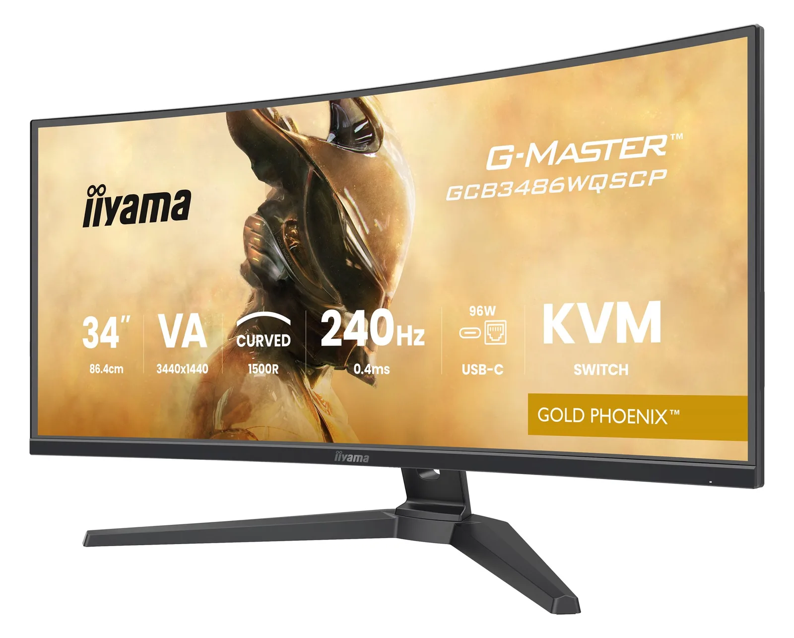Iiyama G-MASTER Gold Phoenix GCB3486WQSCP-B1 - LED-Monitor - Gaming - gebogen - 86.4 cm (34), Ansicht 3
