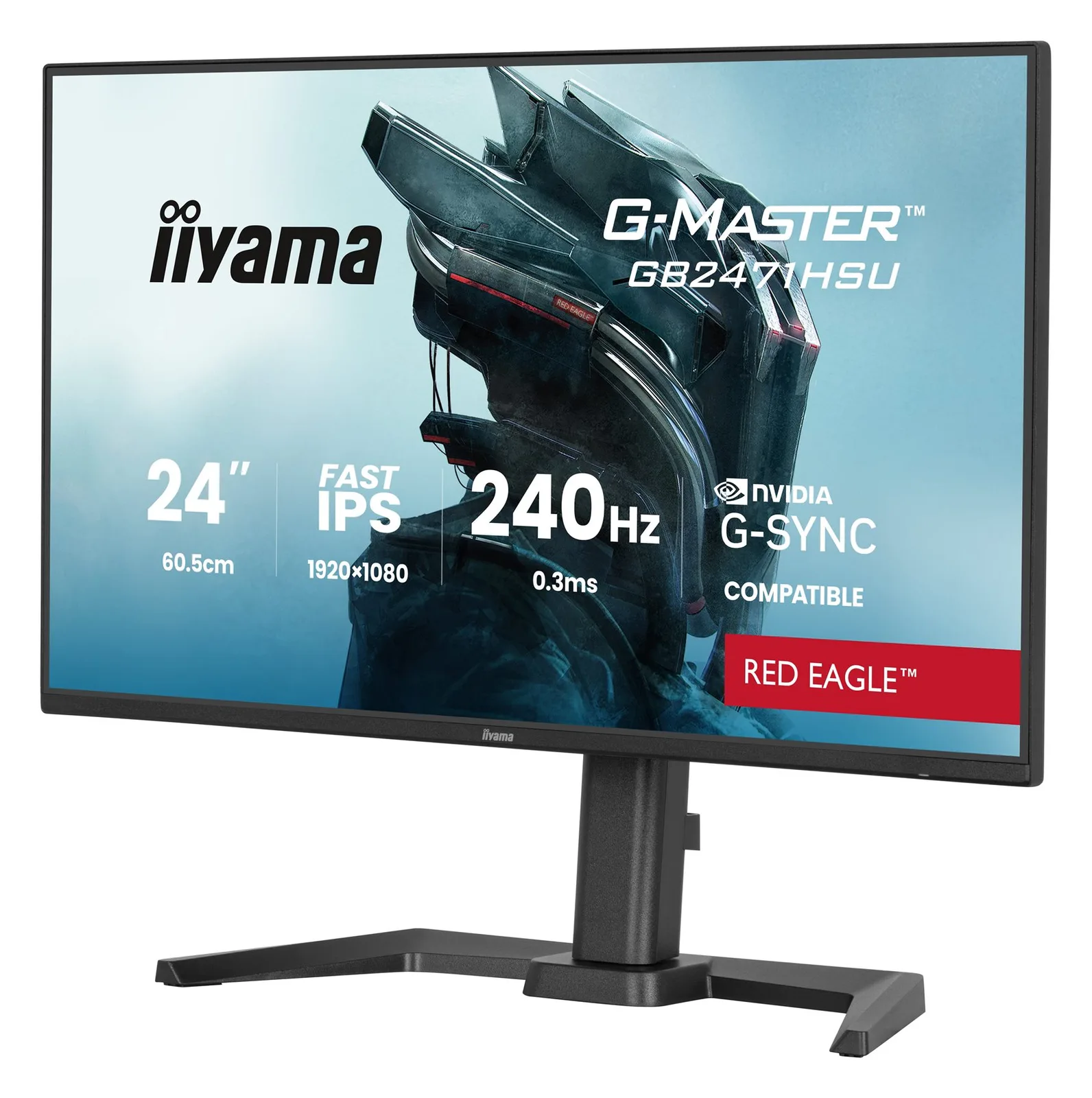 Iiyama G-MASTER Red Eagle GB2471HSU-B1 - LED-Monitor - Gaming - 60.5 cm (24), Ansicht 2