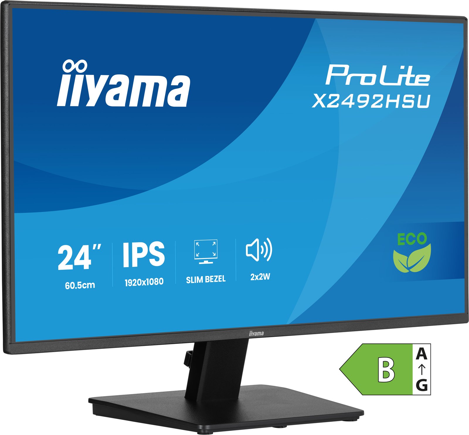 Iiyama ProLite X2492HSU-B1 - LED-Monitor - 61 cm (24)