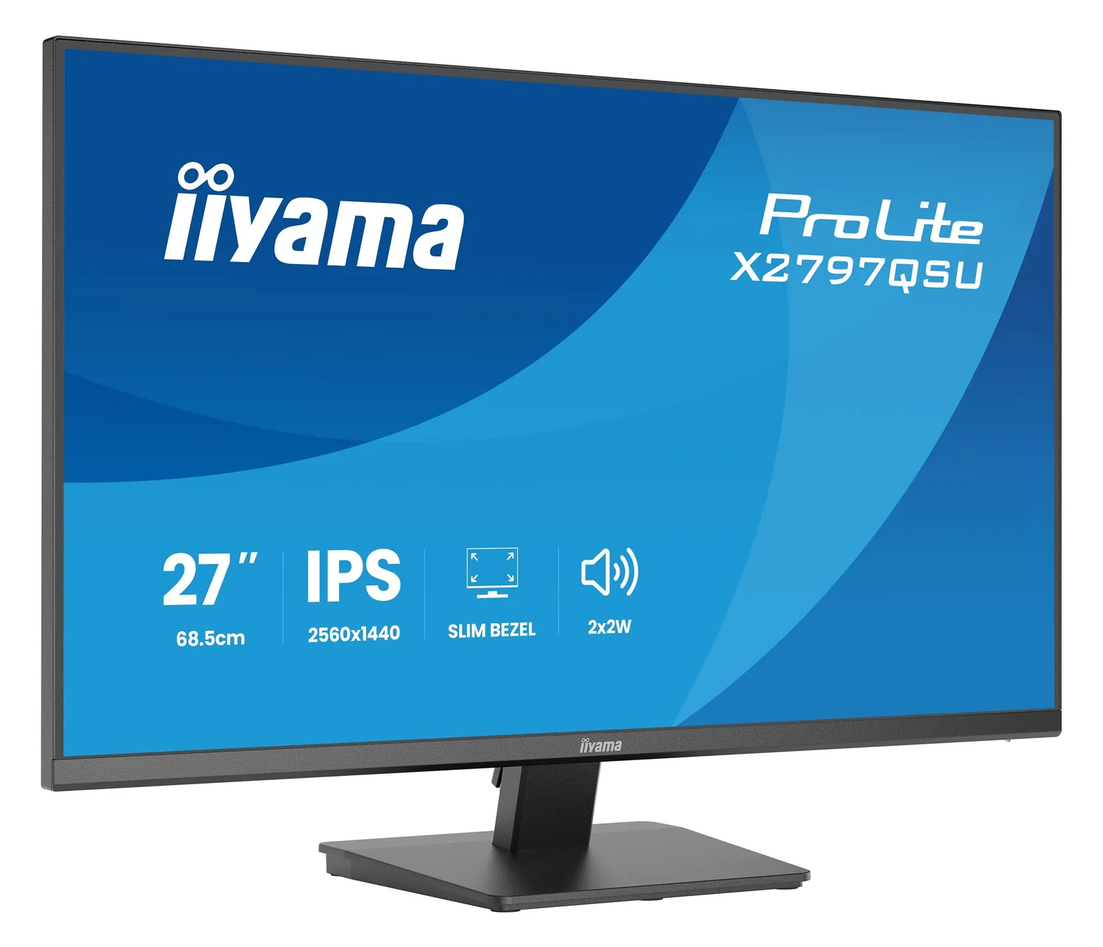 Iiyama X2797QSU-B1 27 QHD IPS Black - Flachbildschirm (TFT/LCD) - 68,6 cm, Ansicht 4