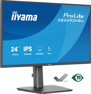 Iiyama XB2493HSU-B1 24 FHD IPS Black - Flachbildschirm (TFT/LCD) - 61 cm von LumaTech