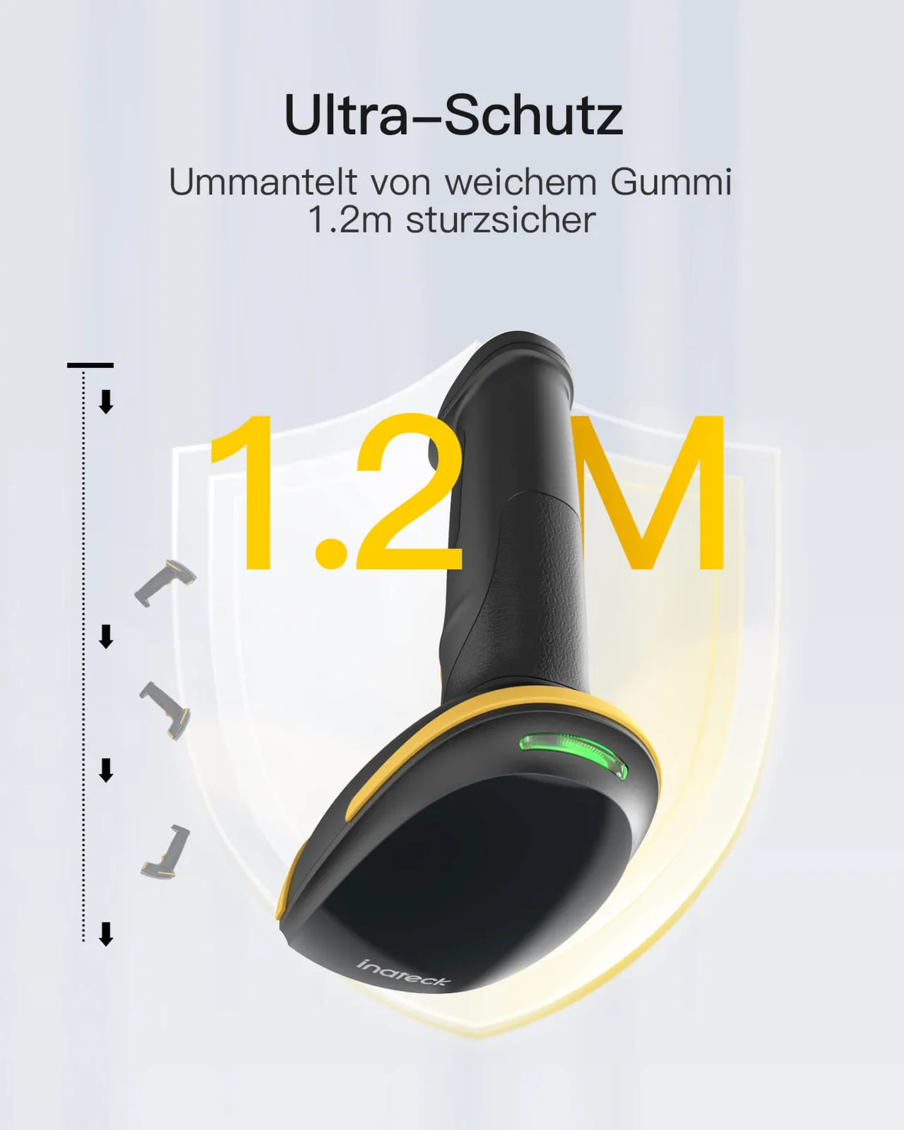 Inateck Barcodescanner 35 black[BCST-35_black] - Barcode-Scanner, Ansicht 3