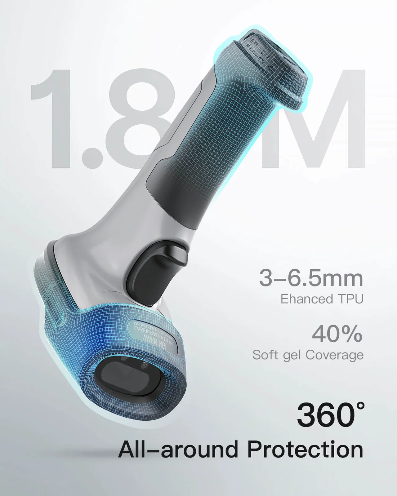 Inateck Barcodescanner 70 gray[BCST-70_gray] - Barcode-Scanner, Ansicht 4