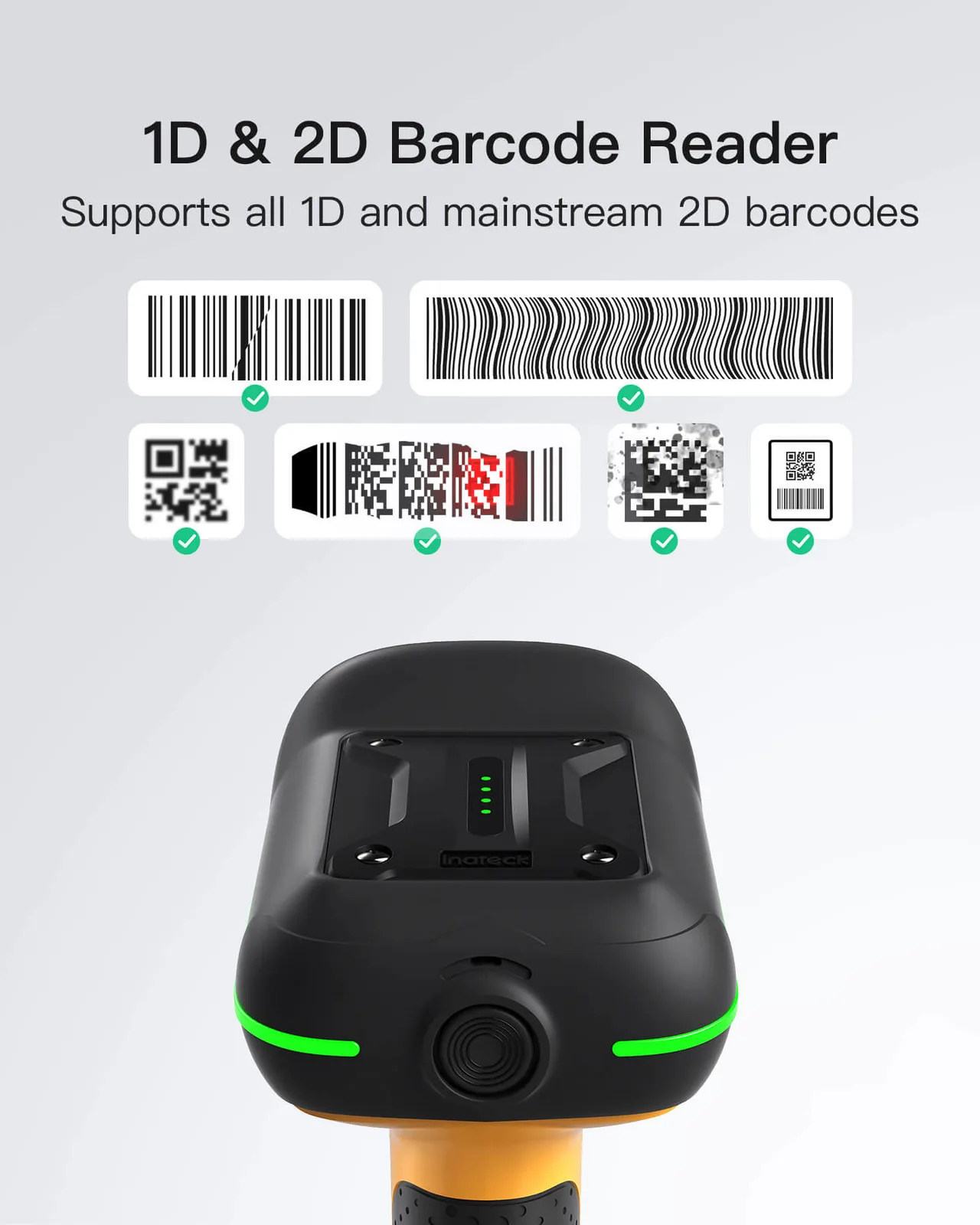 Inateck Barcodescanner 75S black[BCST-75S_black] - Barcode-Scanner, Ansicht 2