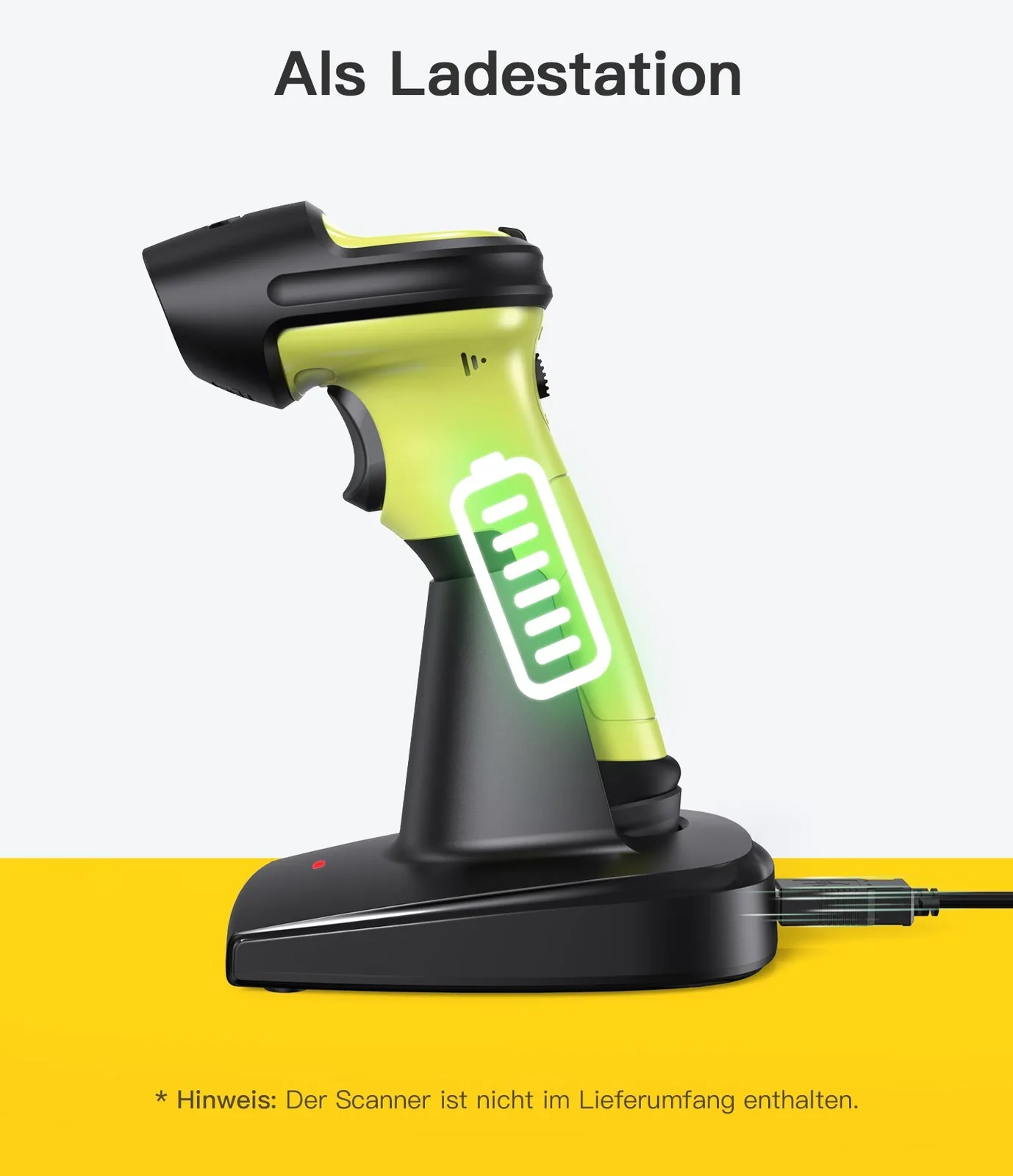Inateck Barcodescanner BS04001 2-1 Base[BS04001_black], Ansicht 4