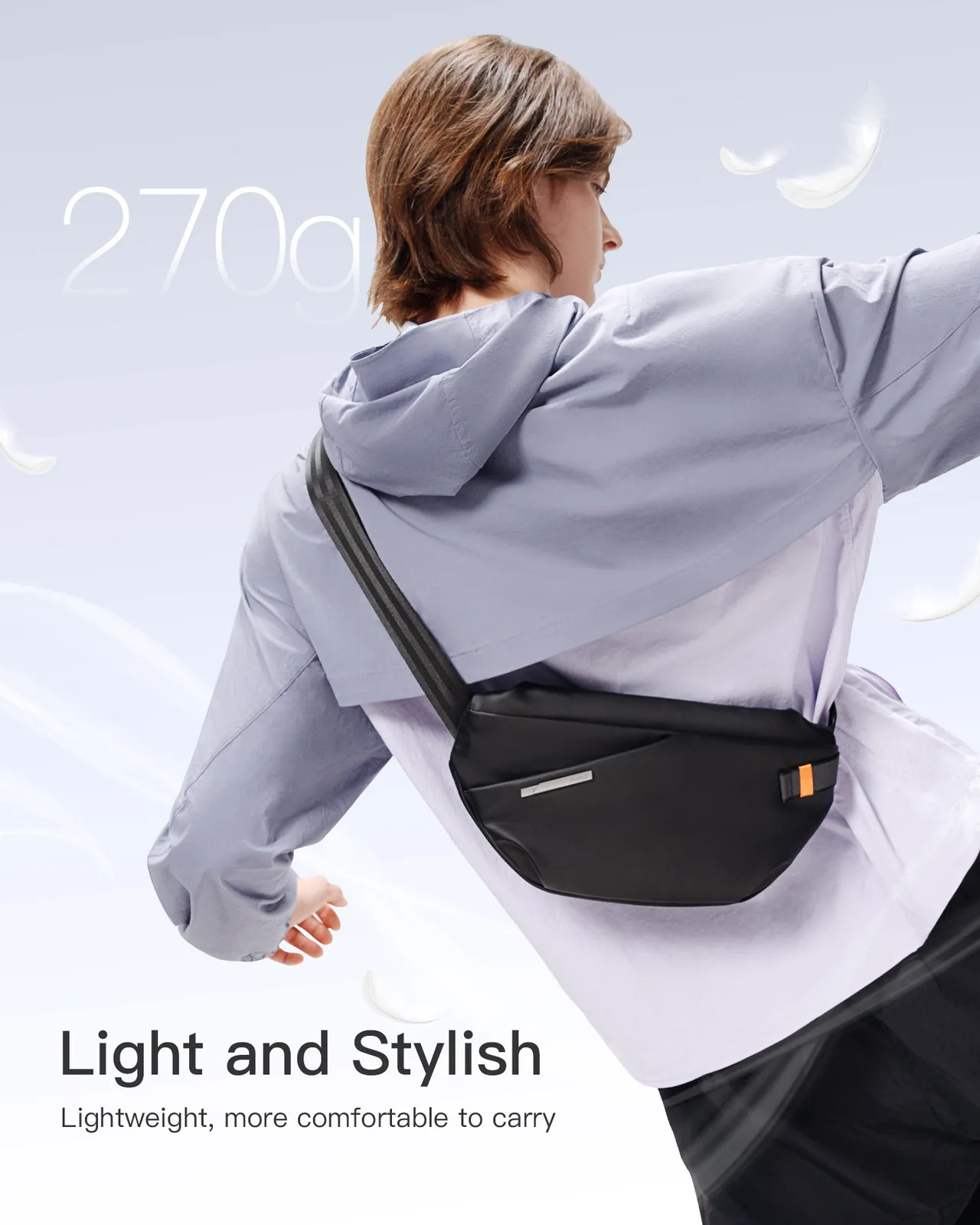Inateck Umhängetasche FB01001 black/blue/white/light green - Umhängetasche, Ansicht 4