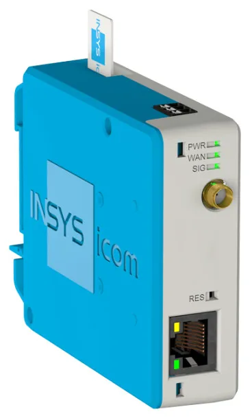 Insys icom MIRO-L100 - Router - WWAN - digitaler Eingang/Ausgang, Ansicht 2