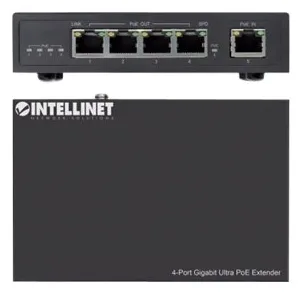 Intellinet 4-Port Gigabit Ultra PoE Extender, Adds up to 100 m (328 ft.), Ansicht 3