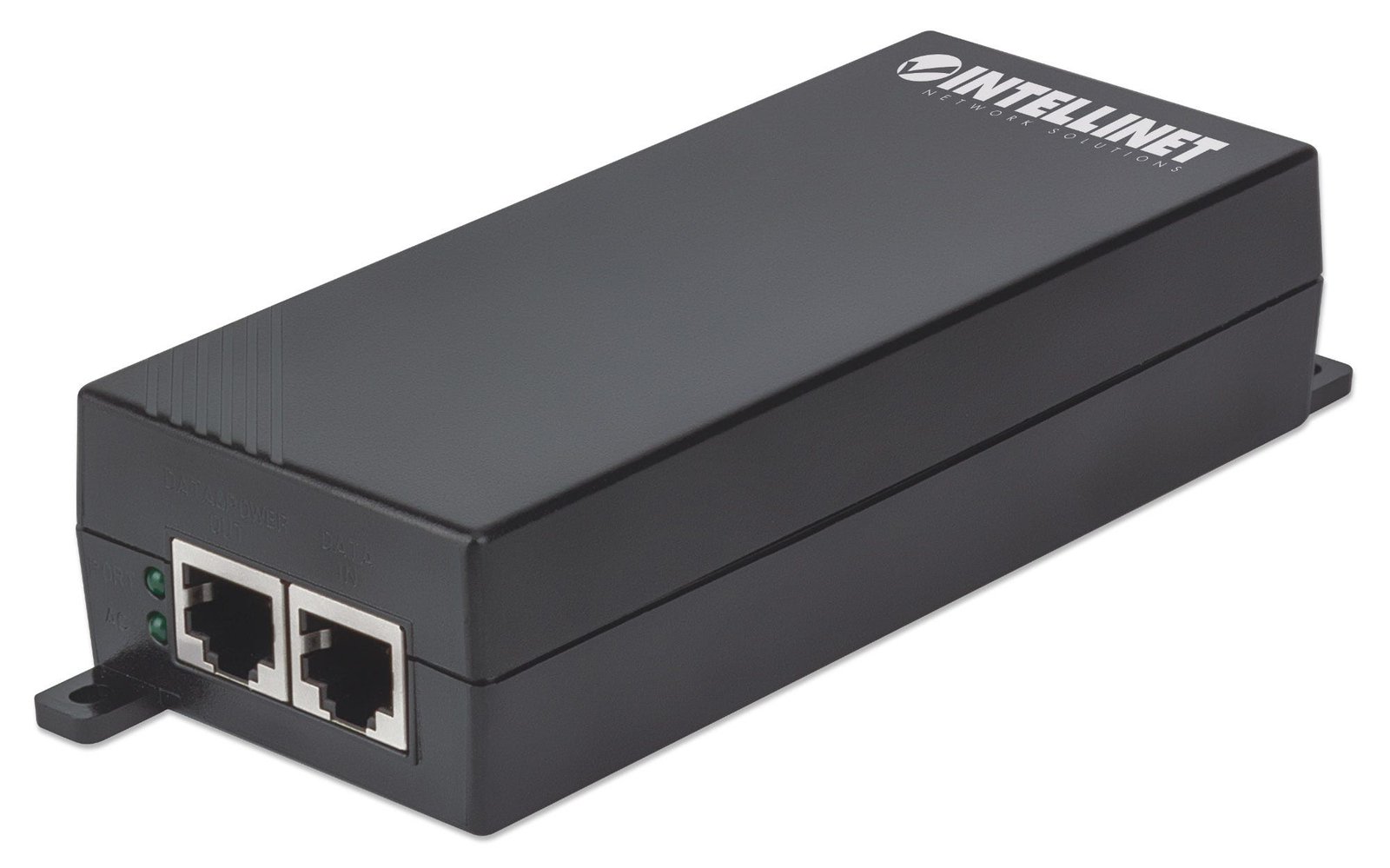 Intellinet Gigabit High-Power PoE+ Injector,1 x 30 W Port, IEEE 802.3at/af Compliant, Plastic Housing