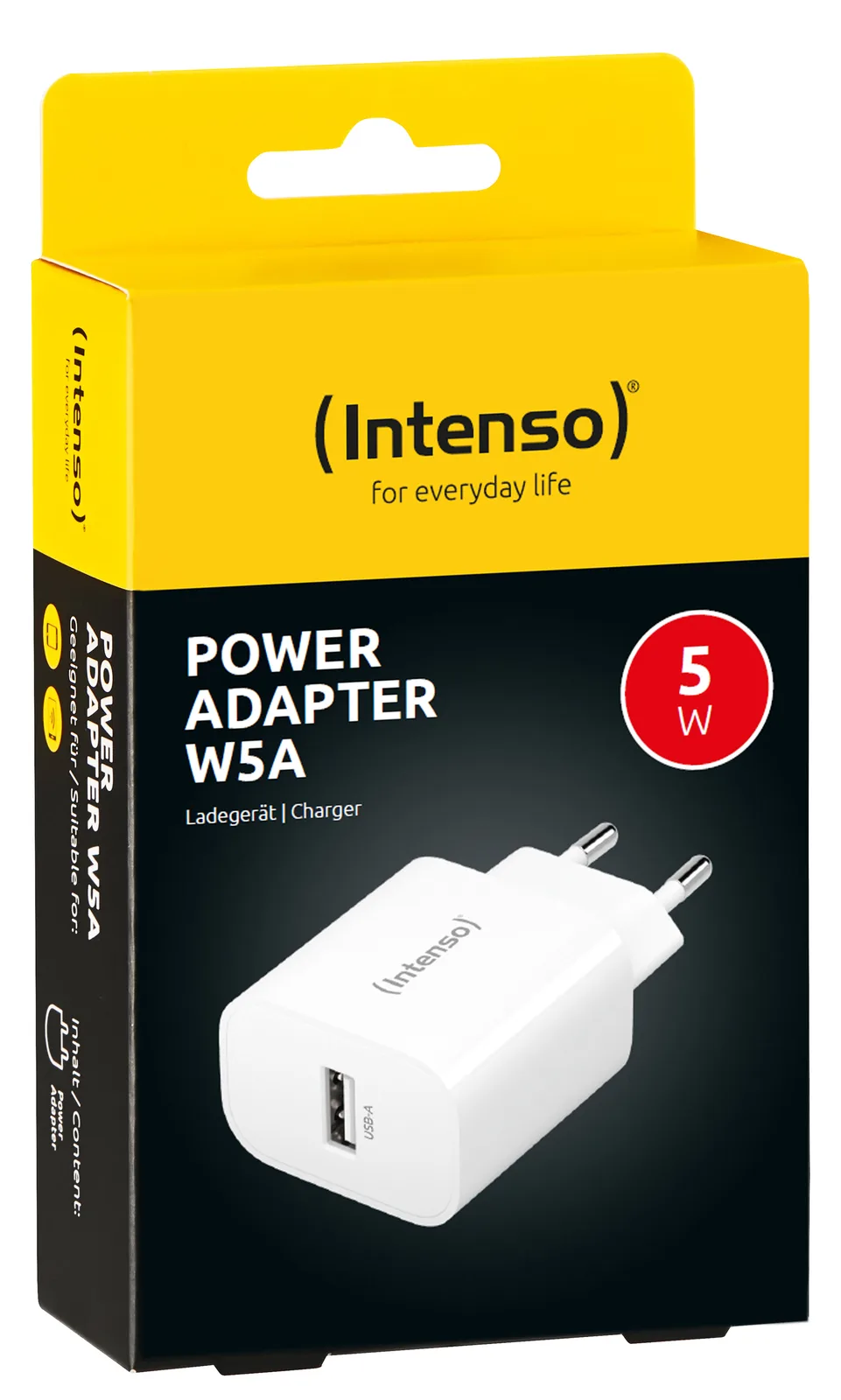 Intenso 1x USB-A Adapter weiß, Ansicht 4