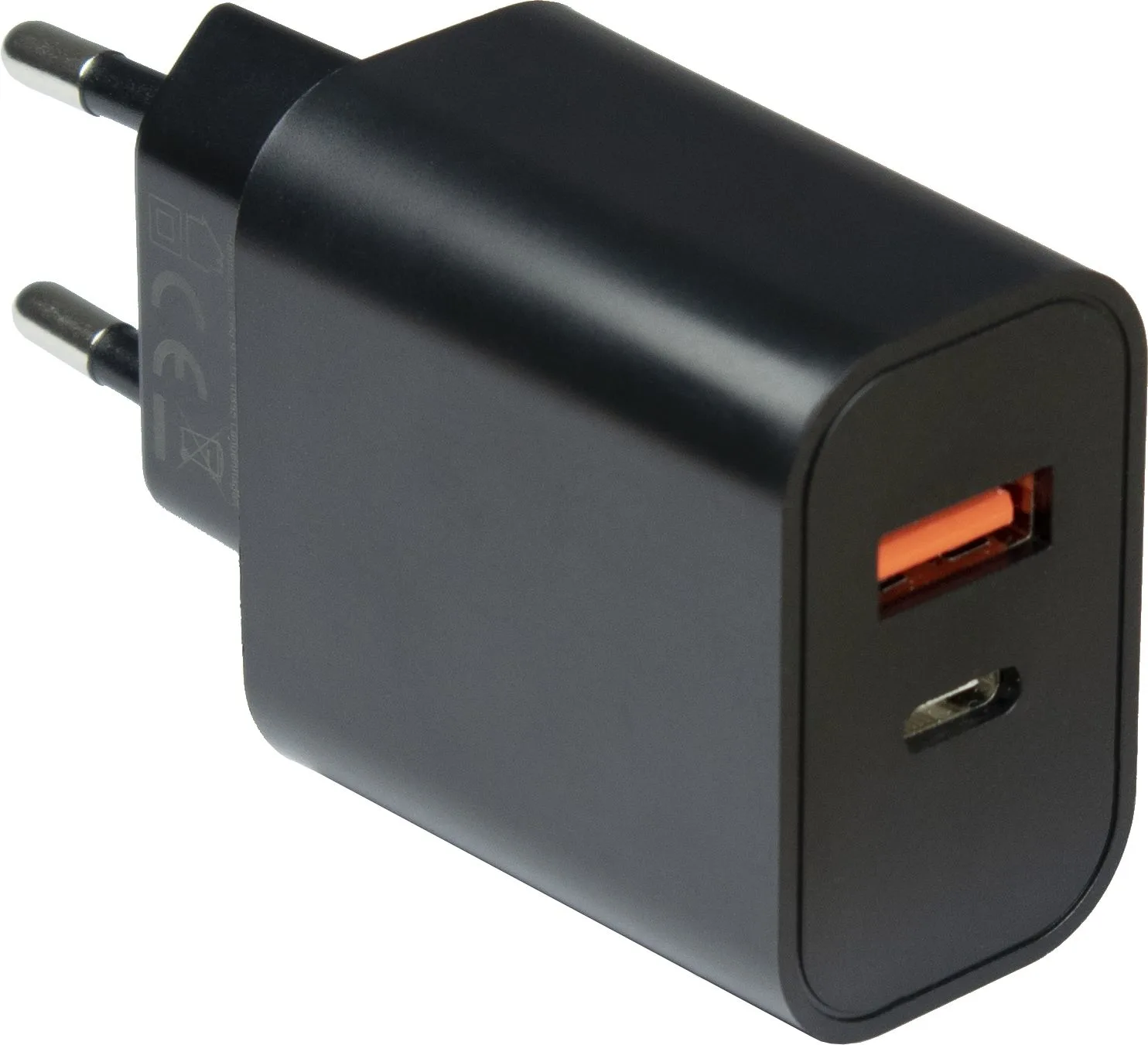 Inter-Tech PD-Charger USB C,PSU PD-2120, PD+QC 20W schwarz, Ansicht 2