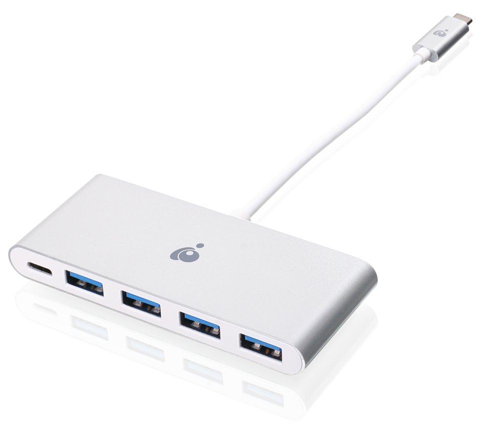 IOGEAR GUH3C4PD USB-C - Hub - 4 x SuperSpeed USB 3.0