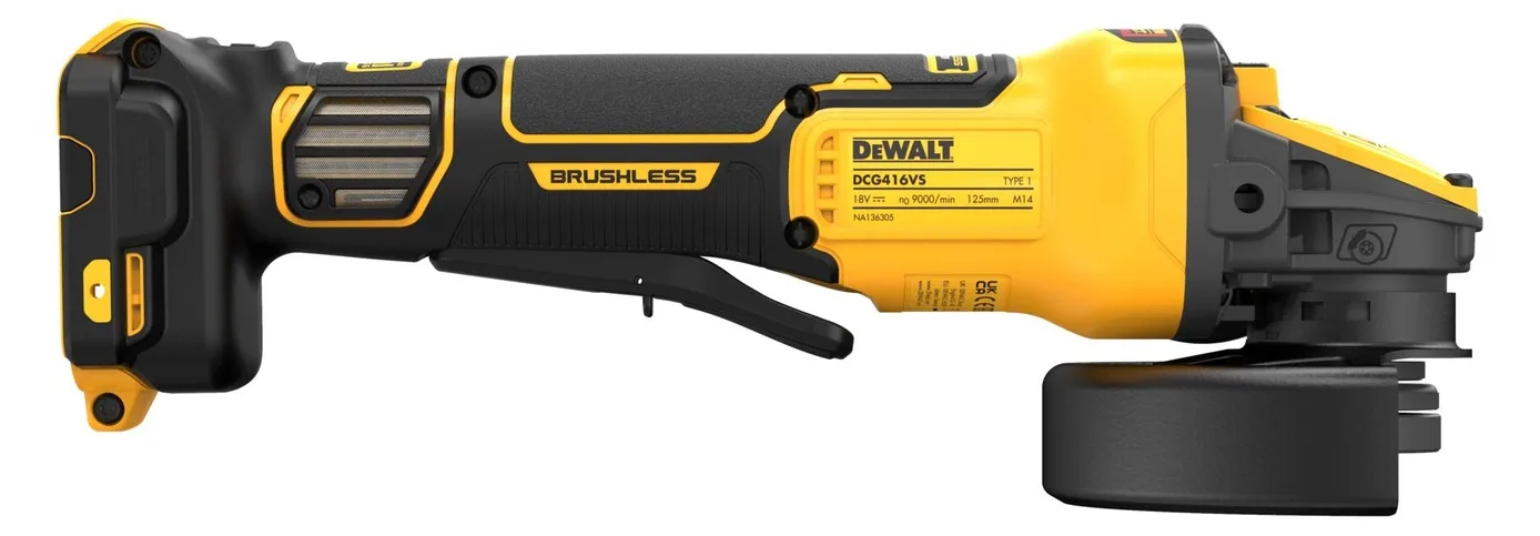DeWalt DCG416VSN 18V XR Akku-Winkelschleifer solo, Ansicht 3
