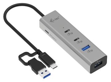 i-tec Hub - universelles Laden, Metall - 2 x USB-C 3.2 Gen 1 + 2 x USB 3.2 Gen 1 + 1 x USB-C (Spannungsversorgung) von LumaTech