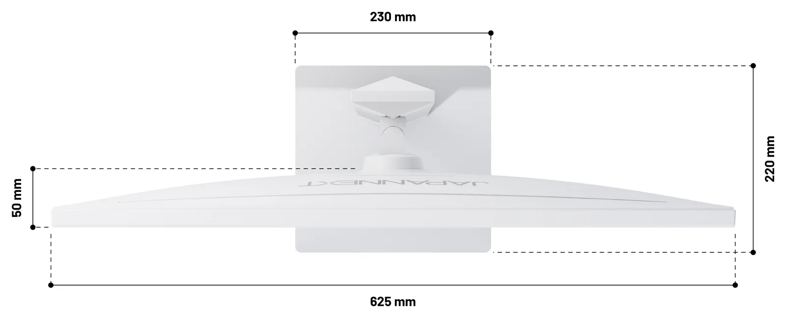 JAPANNEXT JN-IPS270UHD60F-C65W-HSP-W HDMI/DP UHD - Flachbildschirm (TFT/LCD) - 27, Ansicht 4