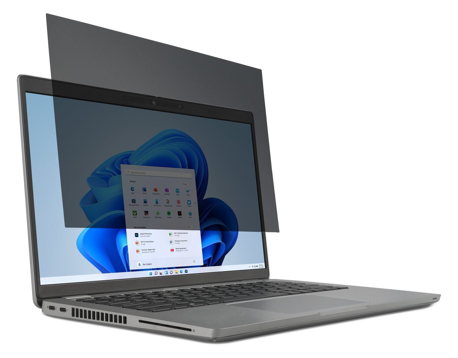Kensington Blickschutzfilter für Notebook - 2-Wege - entfernbar - 39.6 cm (15.6)