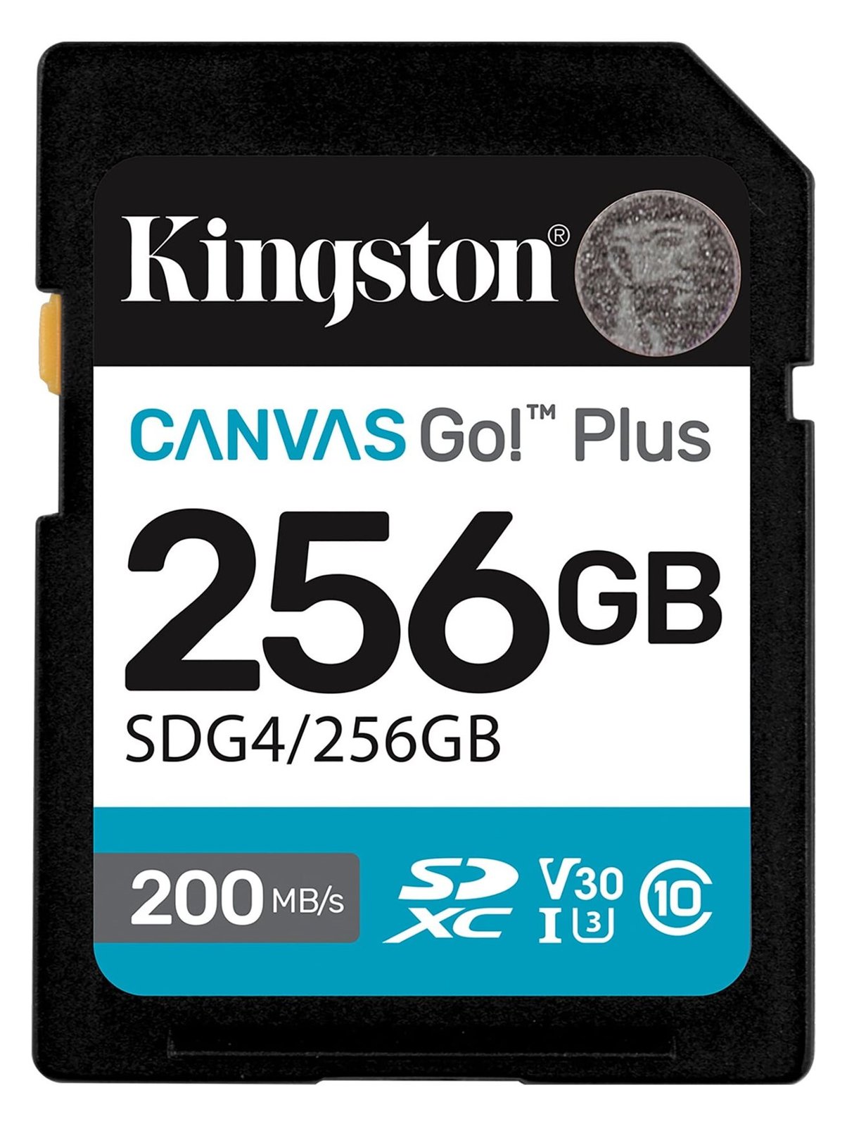 Kingston 256GB SDXC Canvas Go Plus Gen4 200MB/s C10 UHS-I U3 - Secure Digital (SD)