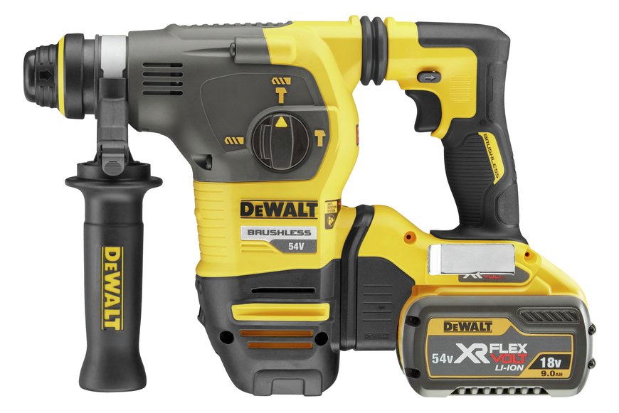 DeWalt DCH333X2 54V XR FlexVolt Akku-Bohr-/Meißelhammer inkl. Koffer + 2 Akkus 3.0Ah