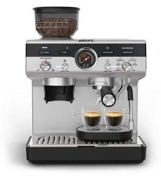 Krups XP801T Precision Espressomaschine Schwarz Silber von LumaTech