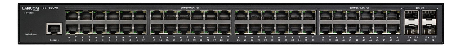 Lancom GS-3652 Rackmount Gigabit Managed Switch, 48x RJ-45, 4x SFP+ von LumaTech