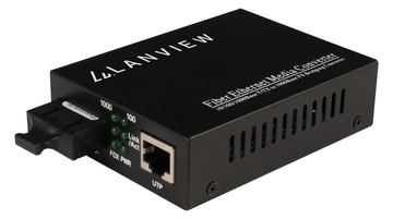 Lanview 10/100/1000Base-T RJ45 to 1000Base-X SC Unmanaged Media - 1 Gbps - RJ-45 (LVN-MED-SC-1000BASE-X) - Converter von LumaTech