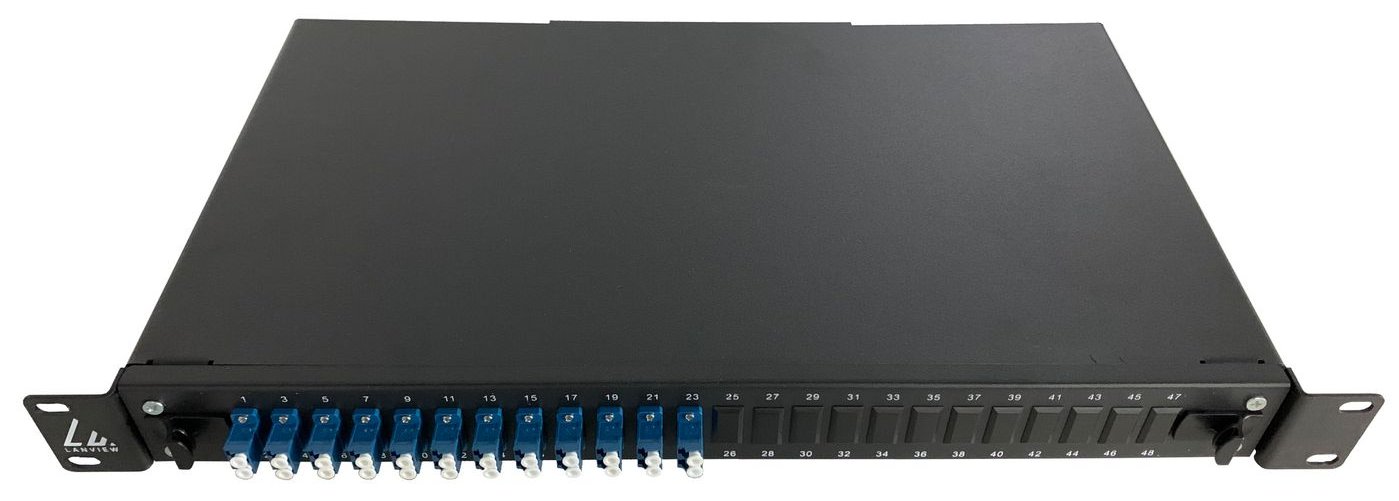 Lanview LVO233840 - LC - LC - Schwarz - Stahl - Rackeinbau - 1U