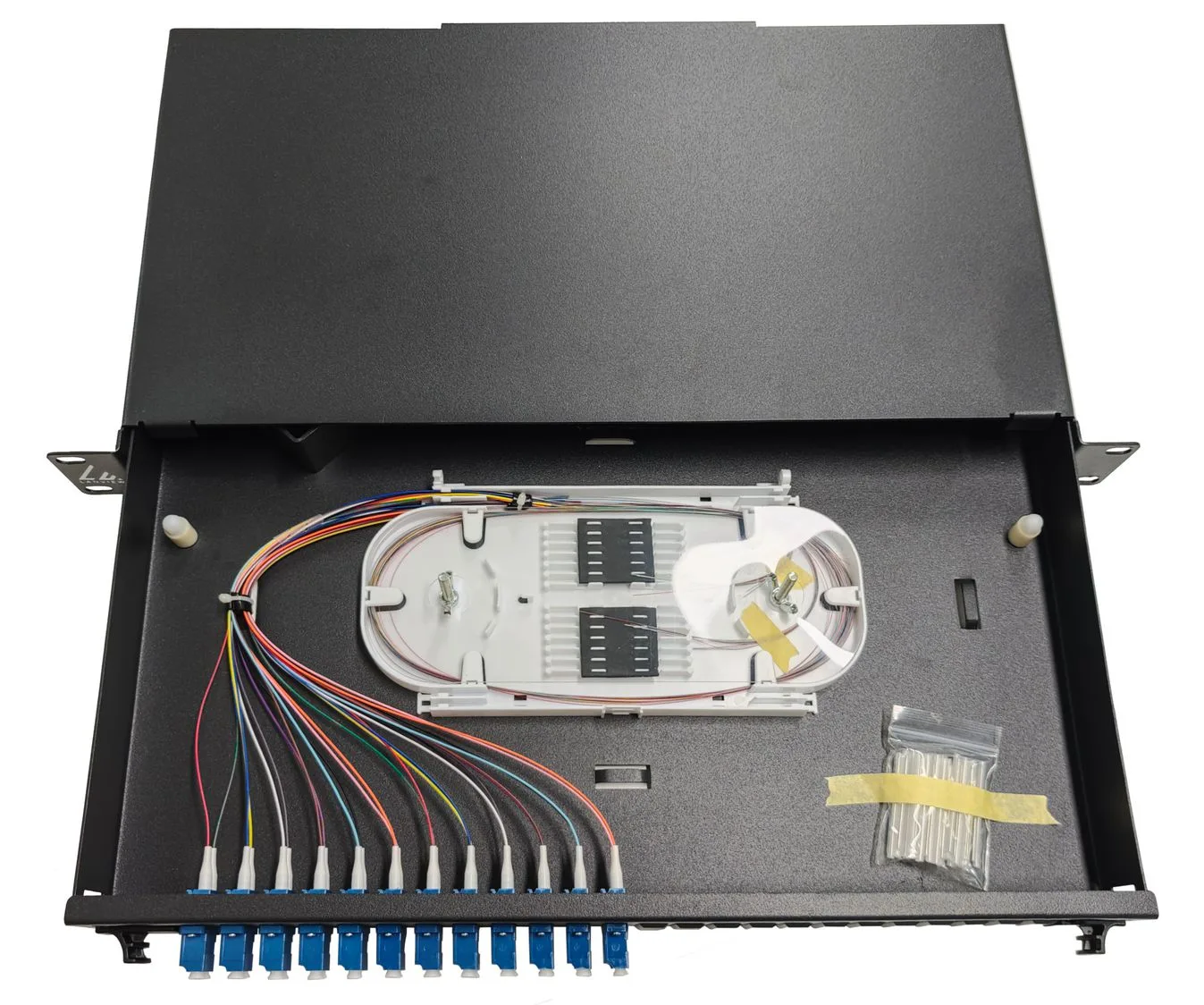 Lanview LVO233840 - LC - LC - Schwarz - Stahl - Rackeinbau - 1U, Ansicht 2
