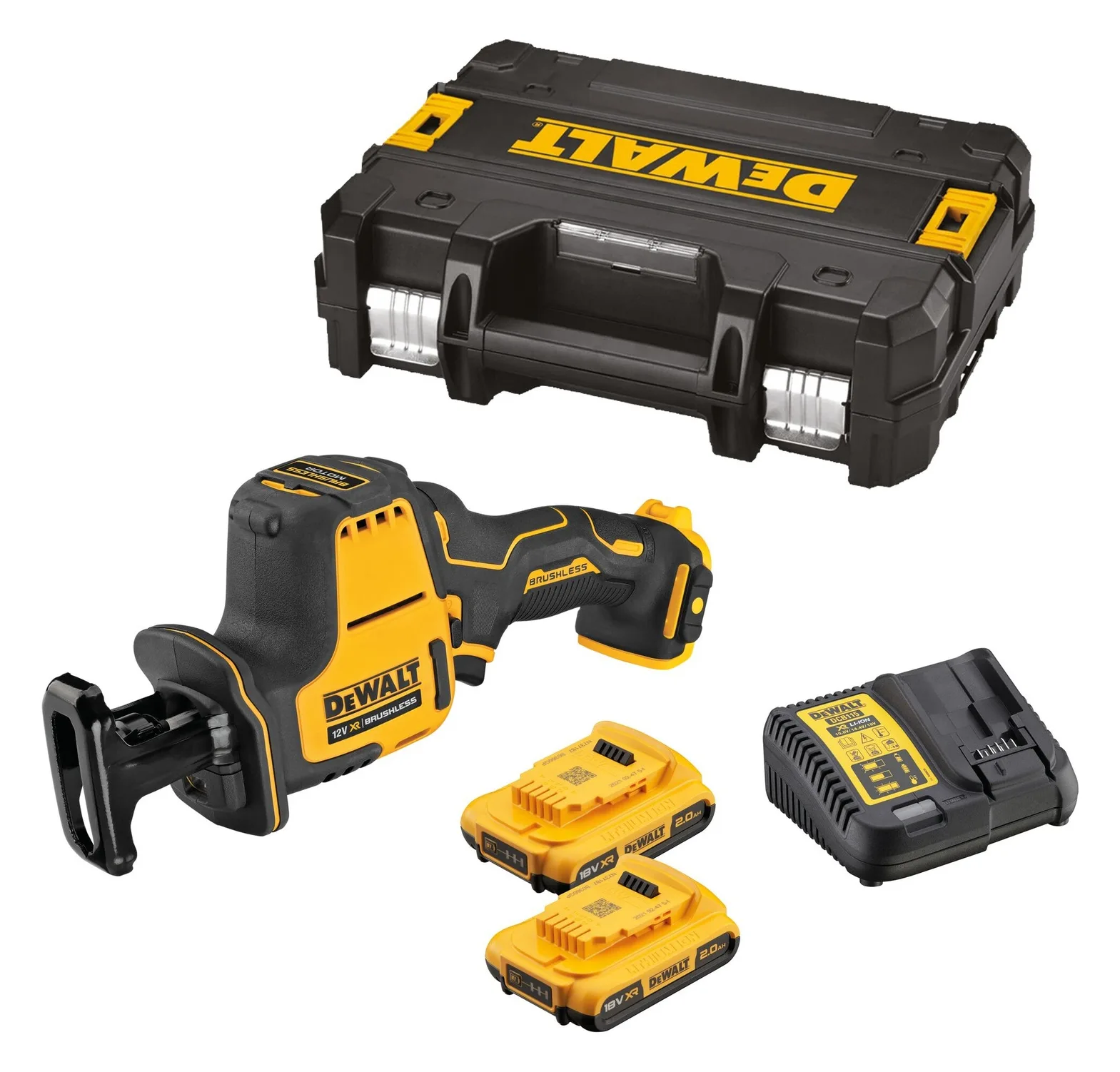 DeWalt DCS312D2 Akku-Säbelsäge inkl. Koffer + 2 Akkus 2.0Ah, Ansicht 2