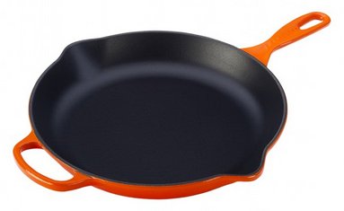 Le Creuset 20182230900422 - Rund - Allzweckpfanne - Schwarz - Rot - Eisenguss - Keramik - Gas - Induktion - Versiegelt