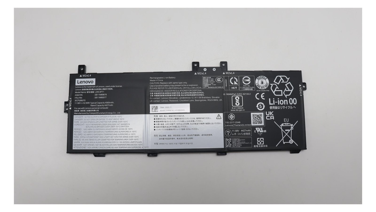 Lenovo battery Internal 3c 52.8Wh 5B11M90077 - Batterie - 4.560 mAh von LumaTech