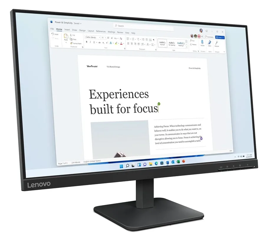 Lenovo L24-4e - LED-Monitor - 61 cm (24) (23.8 sichtbar), Ansicht 4