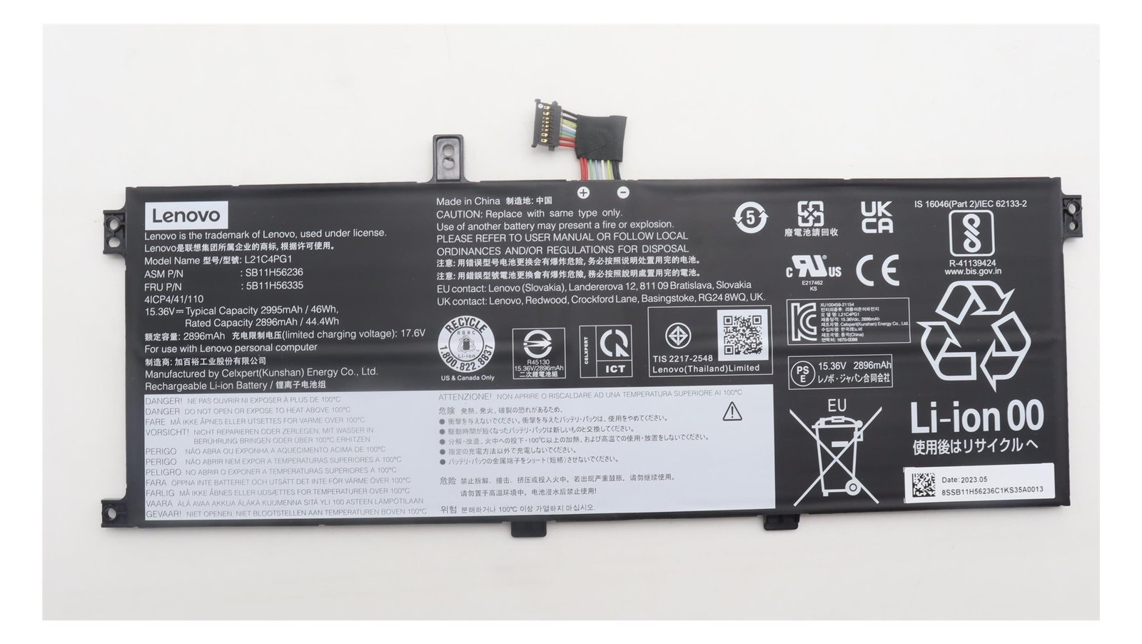 Lenovo Laptop-Batterie - Lithium-Ionen - 4 Zellen von LumaTech