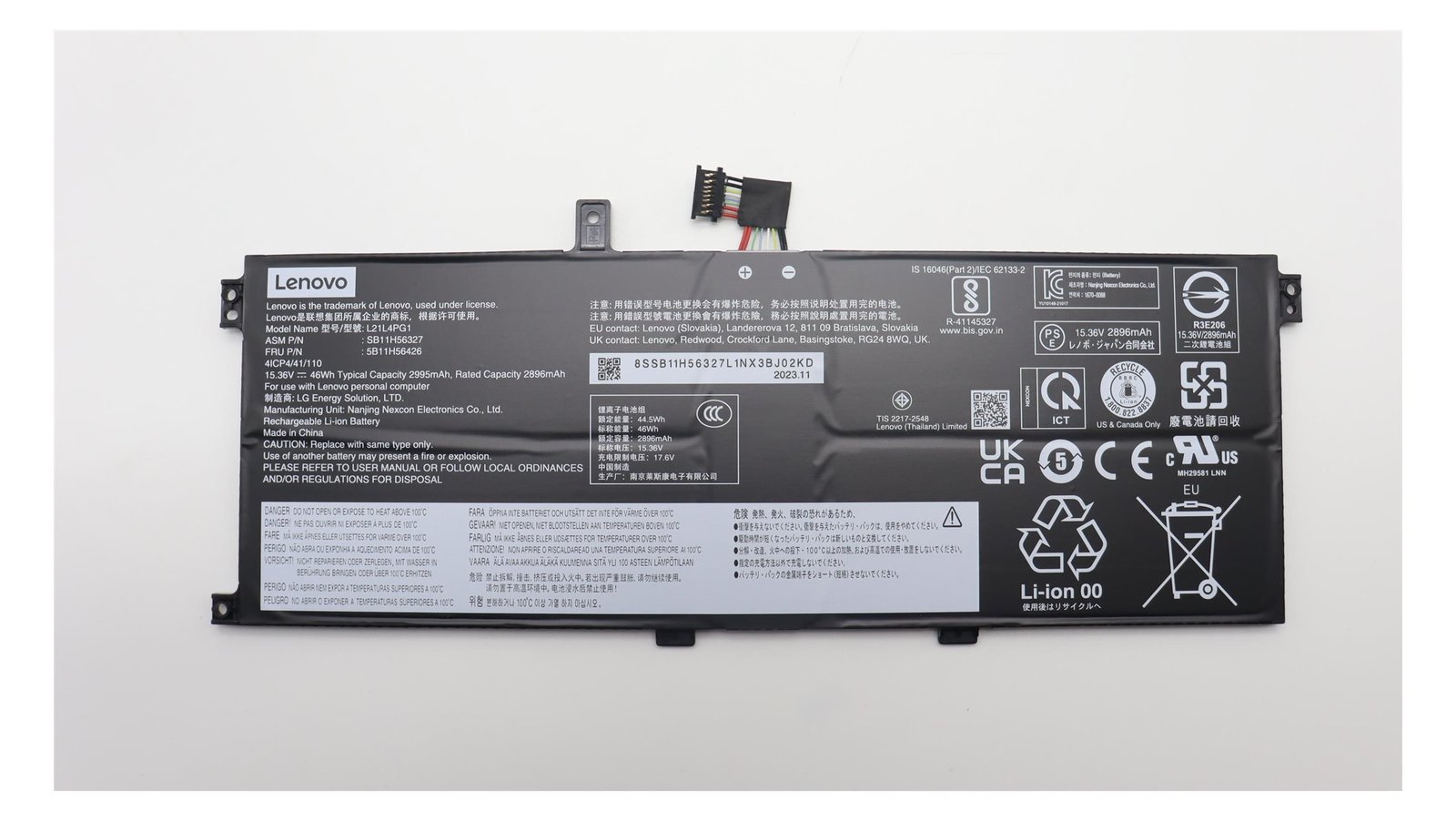 Lenovo Laptop-Batterie - Lithium-Ionen - 4 Zellen von LumaTech