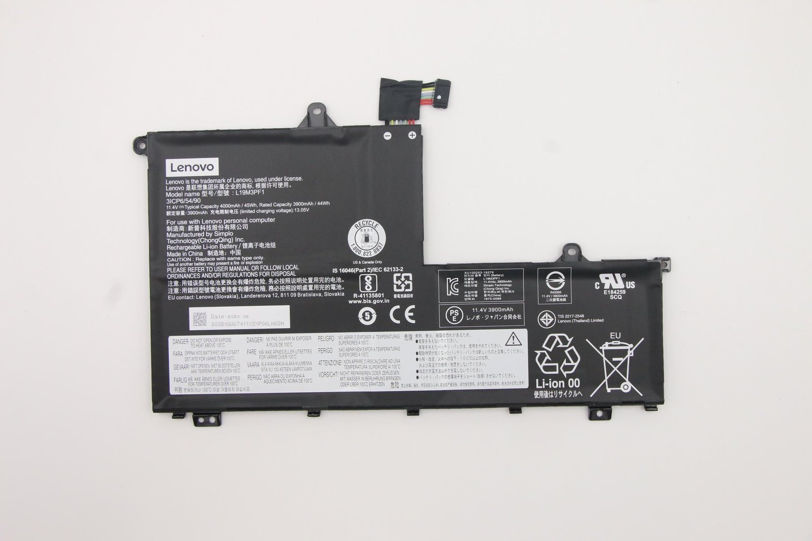 Lenovo Simplo L19M3PF1 - Laptop-Batterie - Lithium-Ionen